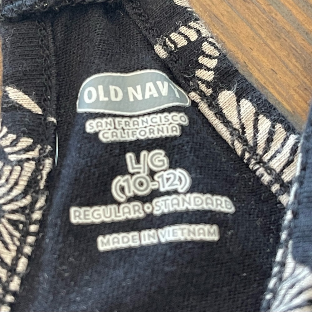 Old Navy size 10-12 shorts romper bundle- solid black & zebra print - Picture 12 of 15